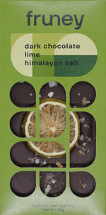 Dark chocolate, Lime & Himalayan Salt Bar