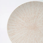 Bisque Converging Large Dinner Plate