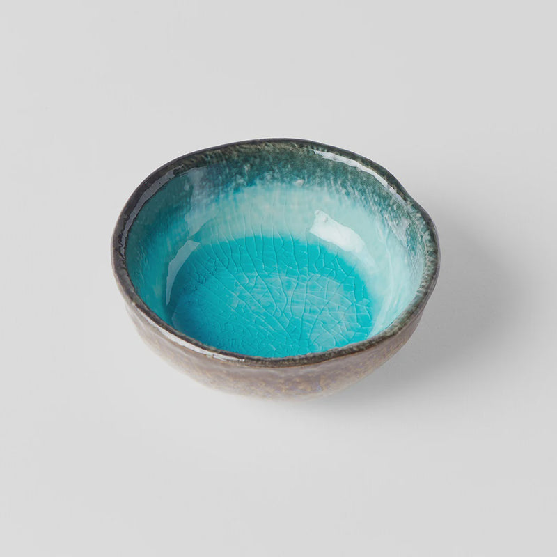 Sky Blue Round Sauce Dish