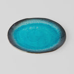 Sky Blue Oval Plate