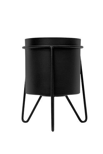 Luca Planter On Stand - Black