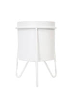 Luca Planter On Stand - White