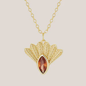 Fantail Messenger Necklace - Gold