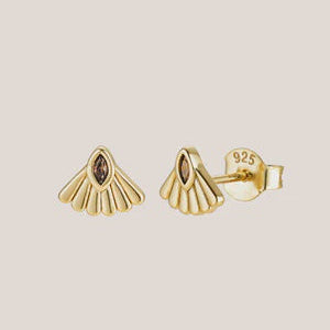 Fantail Studs - Gold