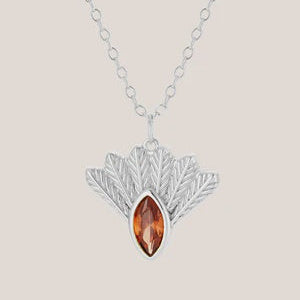 Fantail Messenger Necklace - Silver