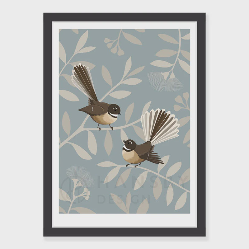 Fantail Pair Print - A4