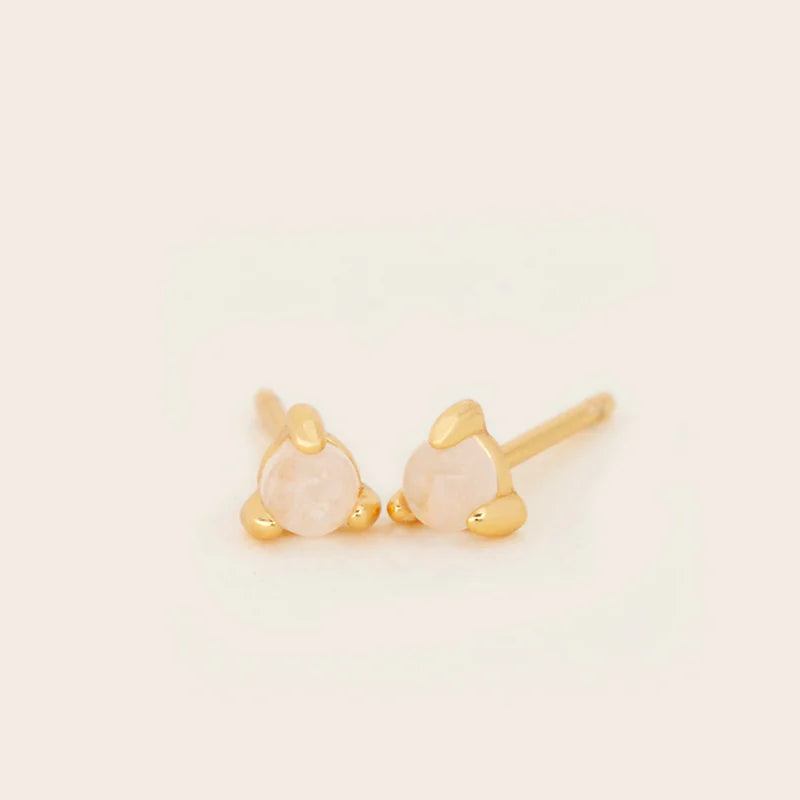Guardian Angel Studs - Gold