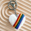 Felt Heart Keyring