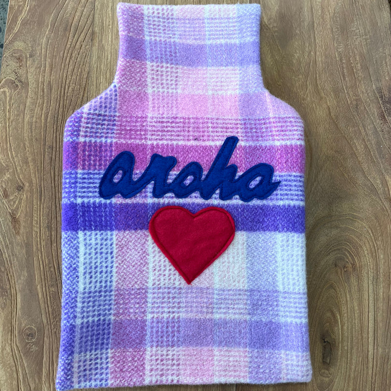 Blanket hot water bottle cover- Aroha