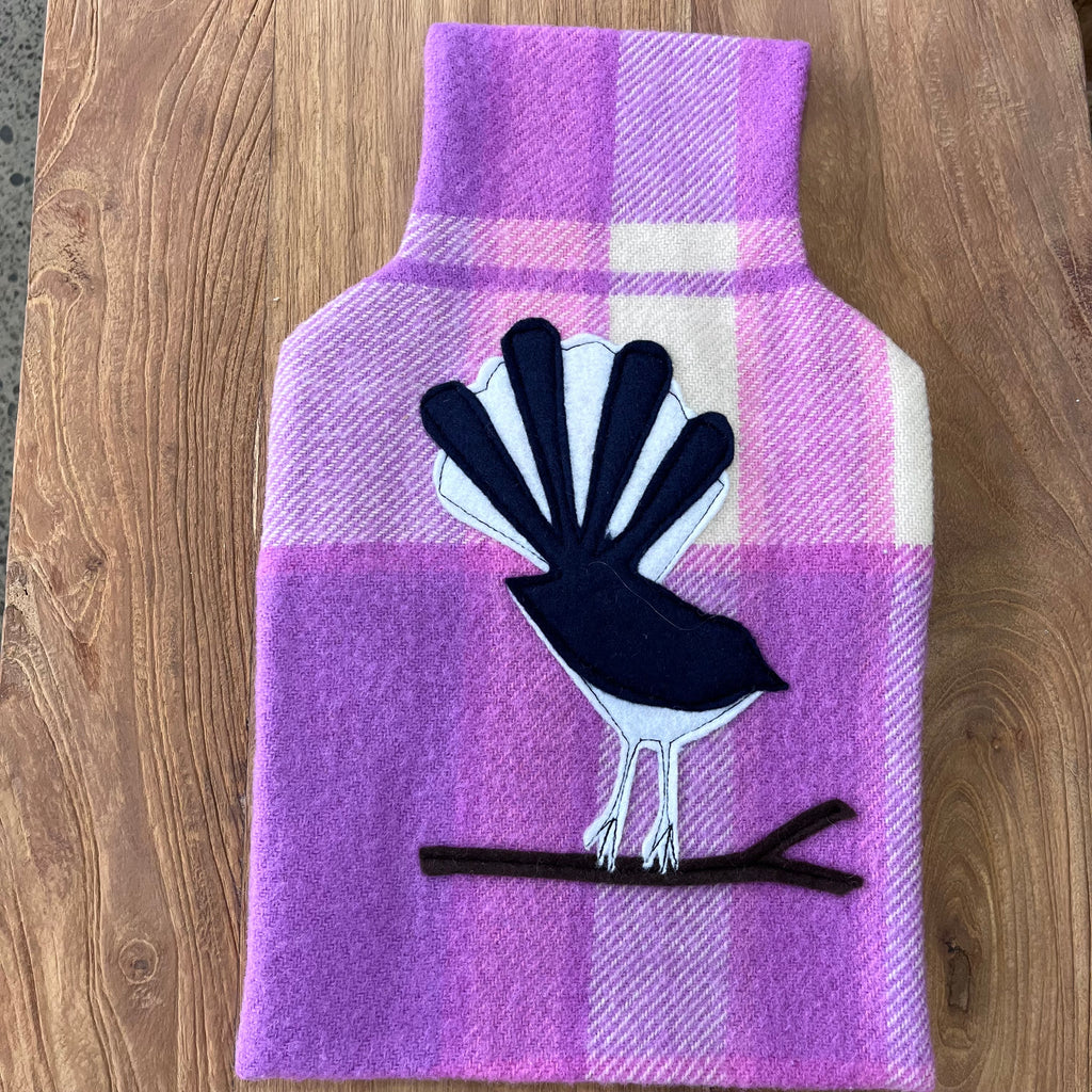 Blanket hot water bottle cover - Fantail