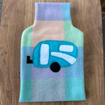 Blanket hot water bottle cover - Caravan