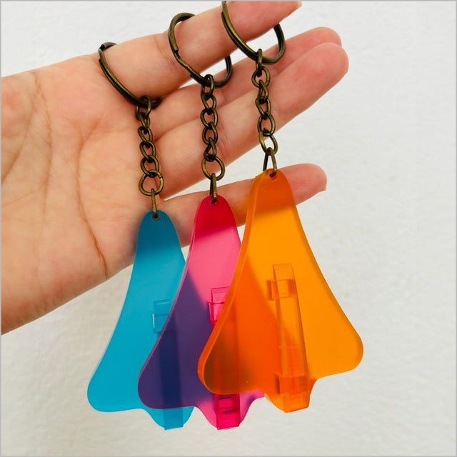 Acrylic Jet Plane Keyrings