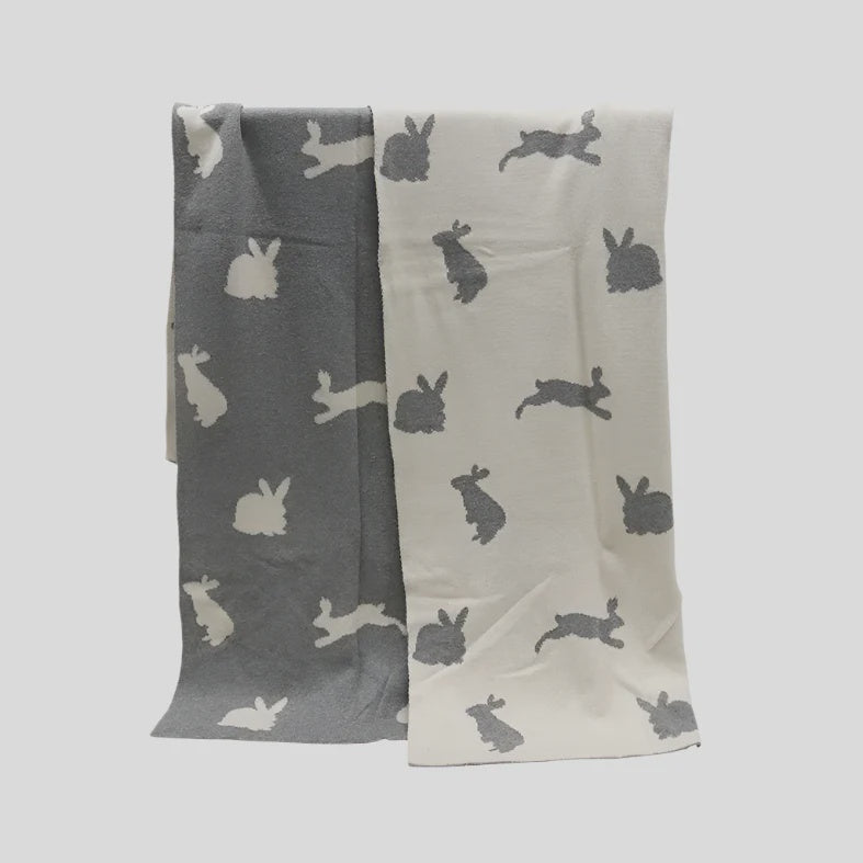 Kids Cotton Bunny Throw