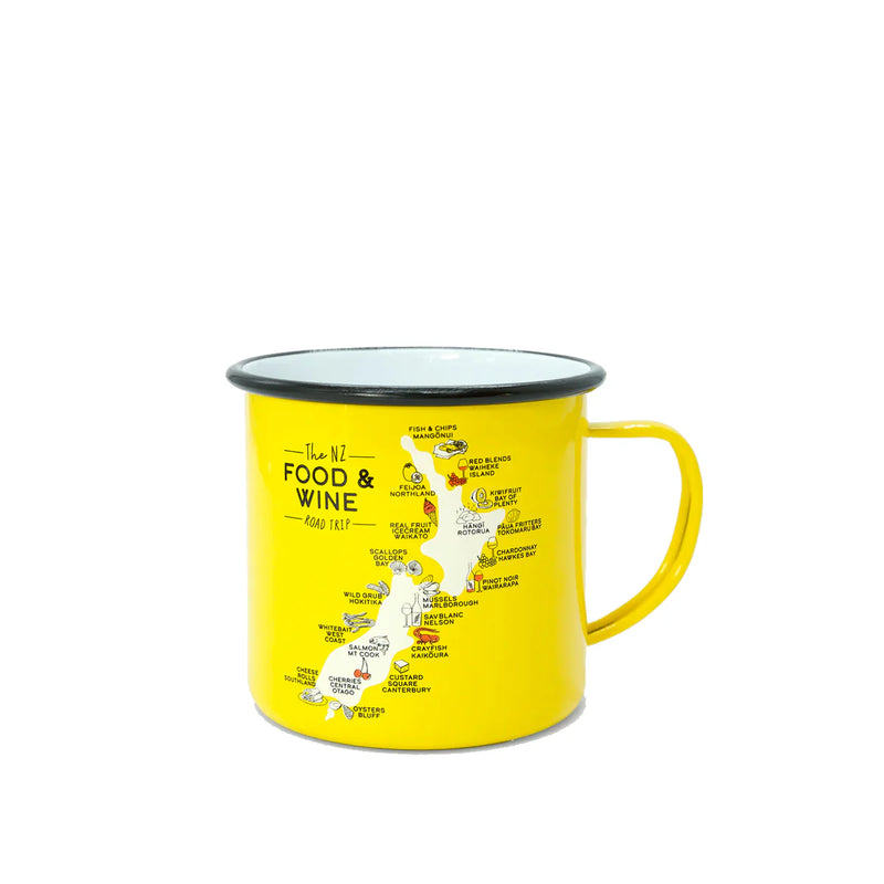 Food & Wine Enamel Mug