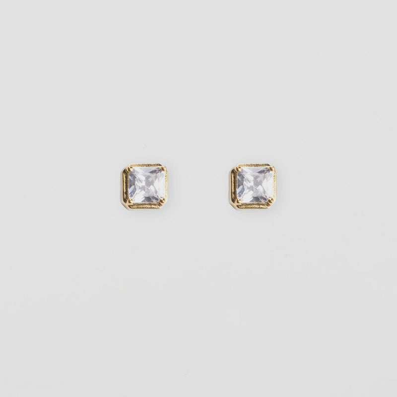 Crystal Square Earrings