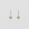 Crystal Flower Drop Earrings