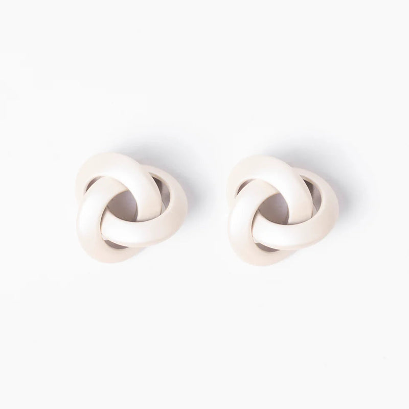 Woven Triangle Earrings