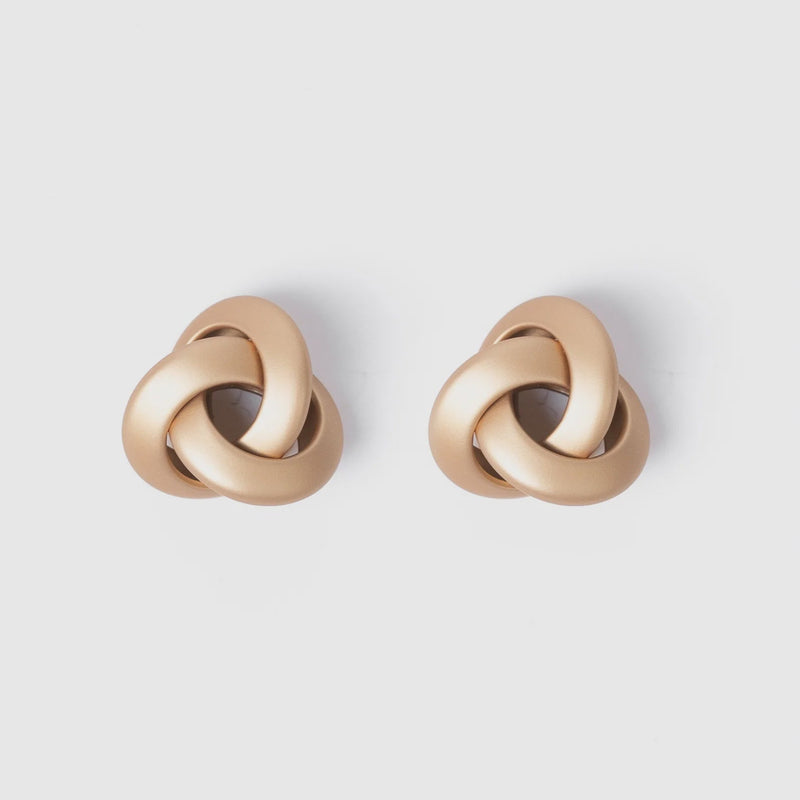 Woven Triangle Earrings