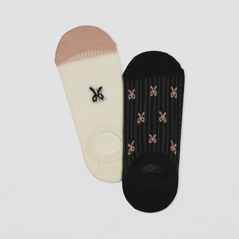 S + G No Show Bow Socks