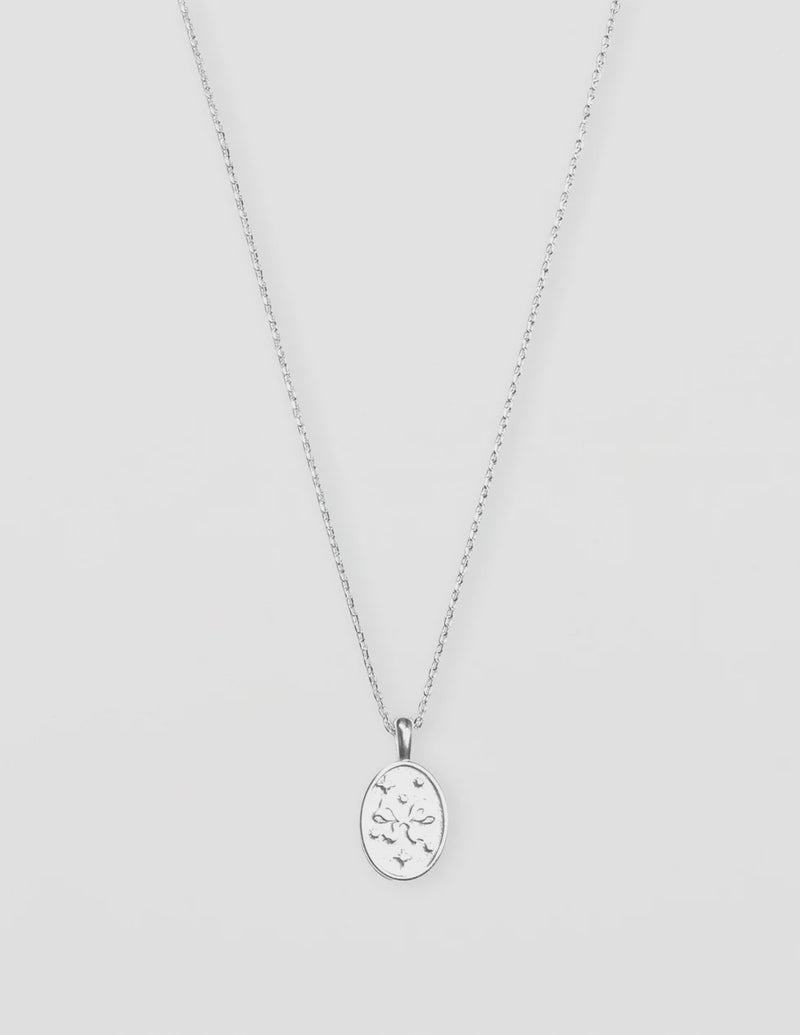 Necklace Medallion Ribbon Bow