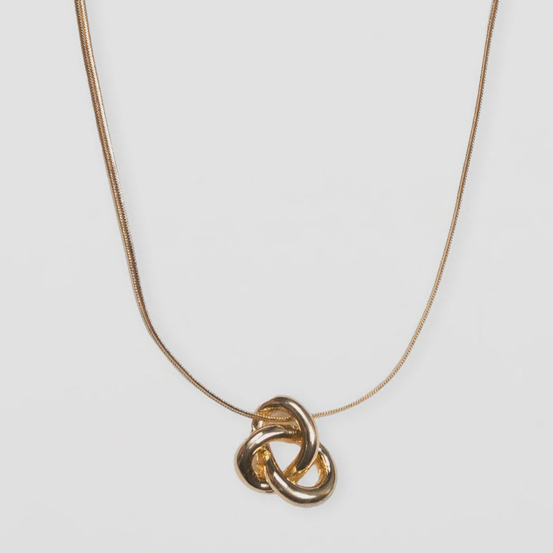 Large Gold Knot Necklace
