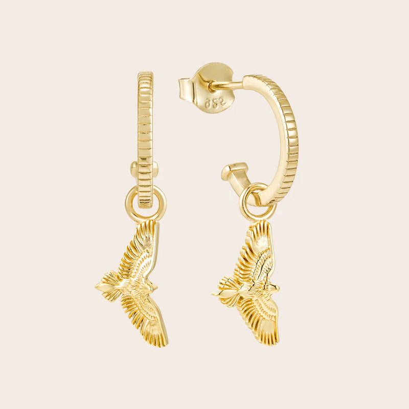 Soar Hoop Earrings - Gold