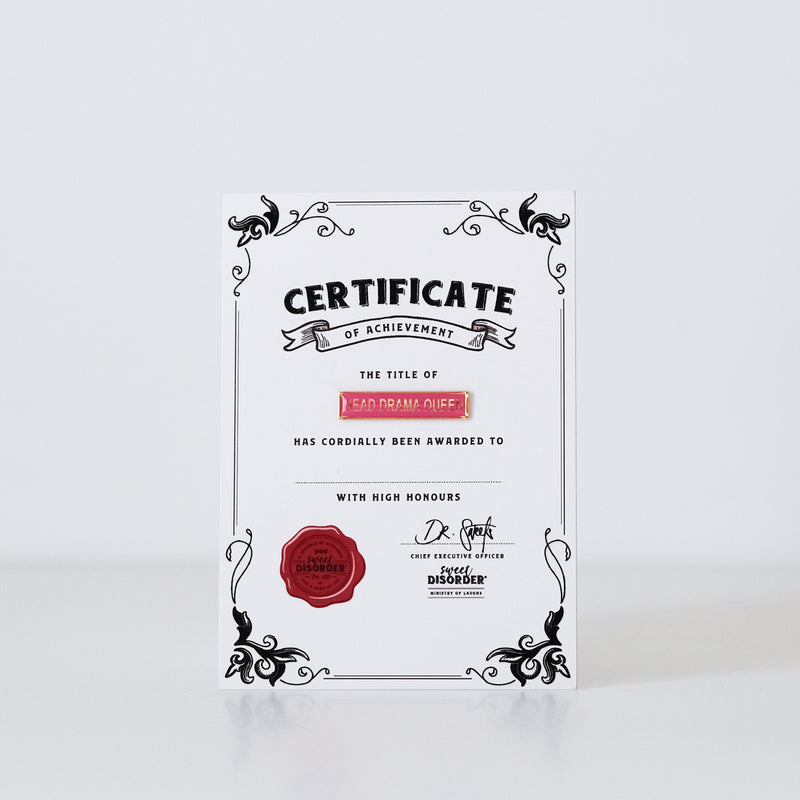 Sweet Disorder Badges