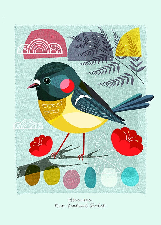 Miromiro, Small Birds Of NZ - Ellen Giggenbach