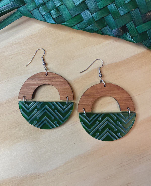 Whenua Circle Earrings