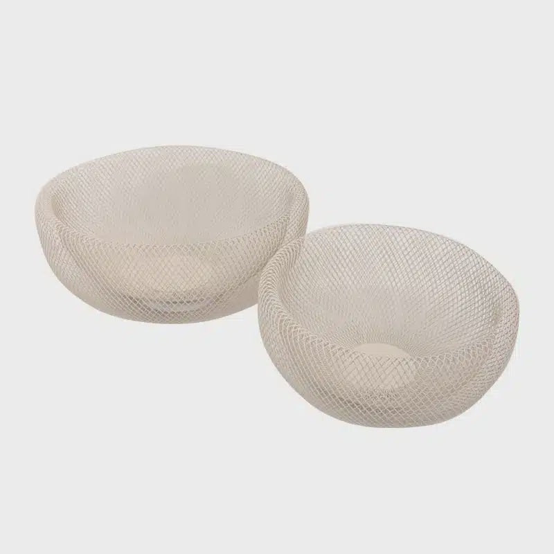 Round Mesh Bowl - Ivory