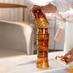 Stackable Fish Tumblers - Amber