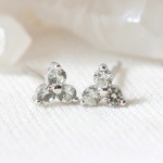 Birthstone Studs  - Silver