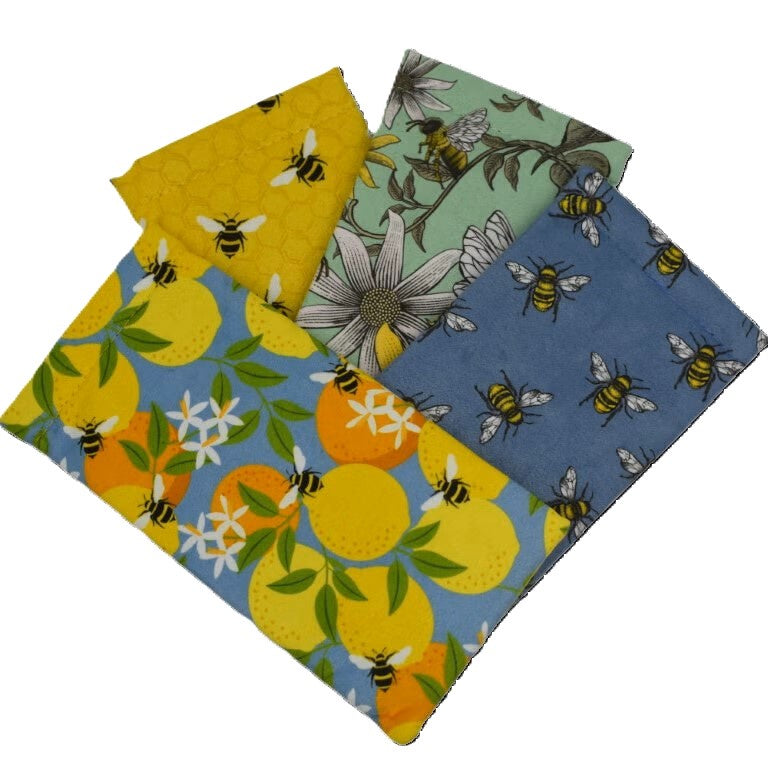 Snap Shut Glasses Case - Bees