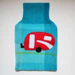 Blanket hot water bottle cover - Caravan