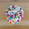 Felt ball Coasters - set of 4