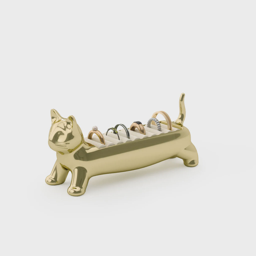 Umbra Ali Cat Ring Holder - Brass
