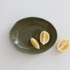 Ceramic Large Oval Bowl - Sage