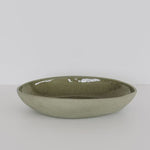 Ceramic Large Oval Bowl - Sage