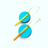 Circle Bar Earrings - Gold