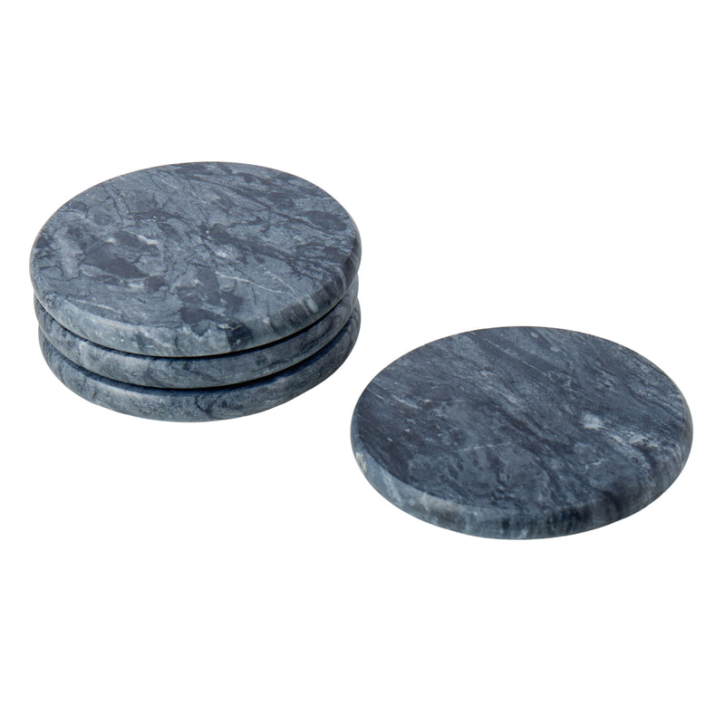 Round Marble Coasters - Set of 4
