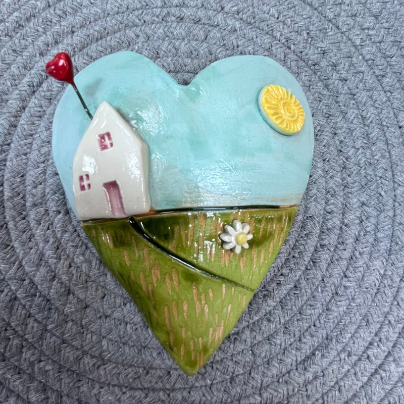 Day & Night Ceramic Hearts pottery Creative Clay Studios Day #3 