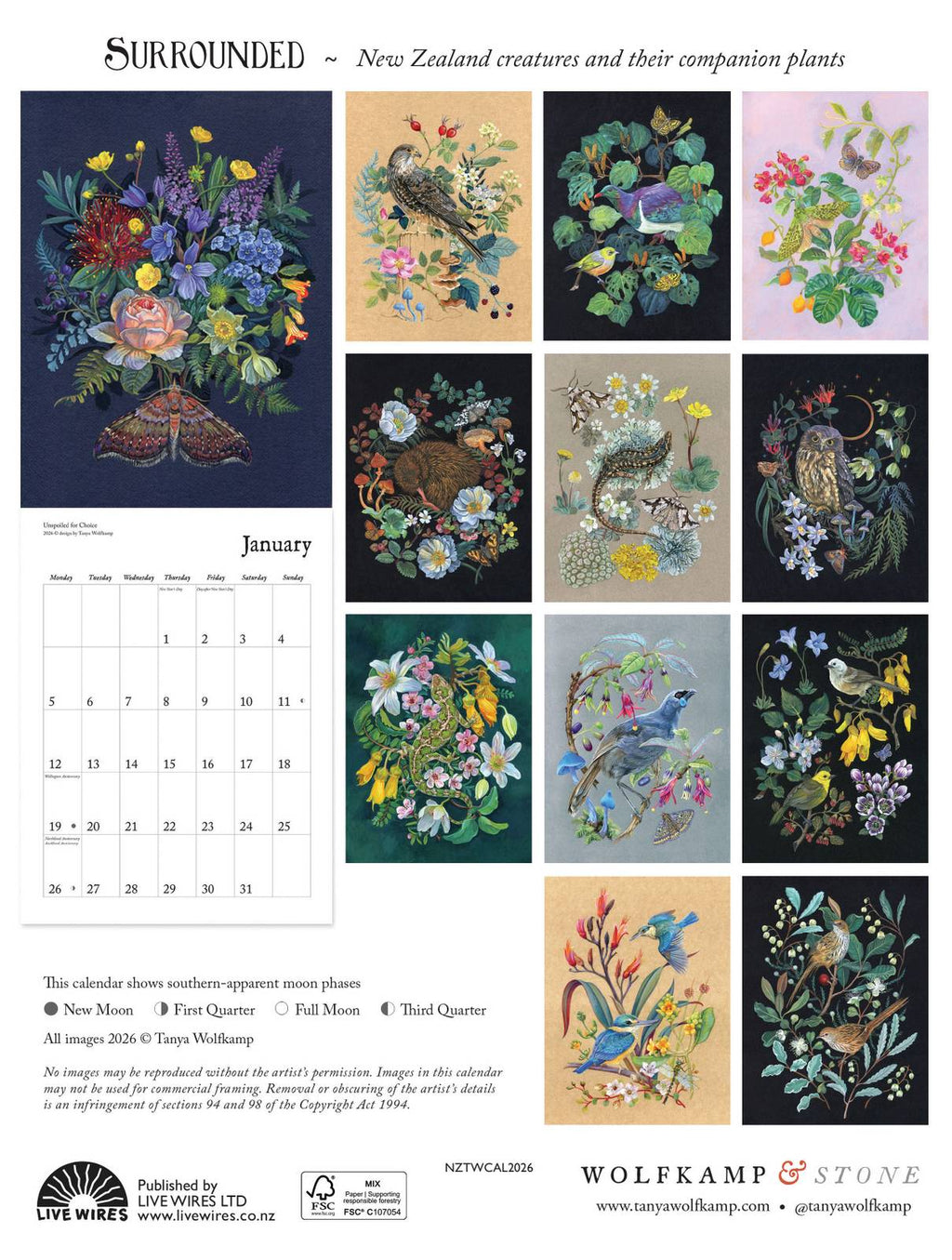 Tanya Wolfkamp 2026 Calendar