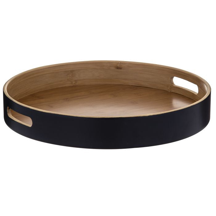 Bamboo Round Serving Tray