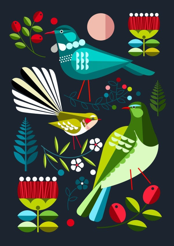 NZ 3 Folk Birds - Ellen Giggenbach