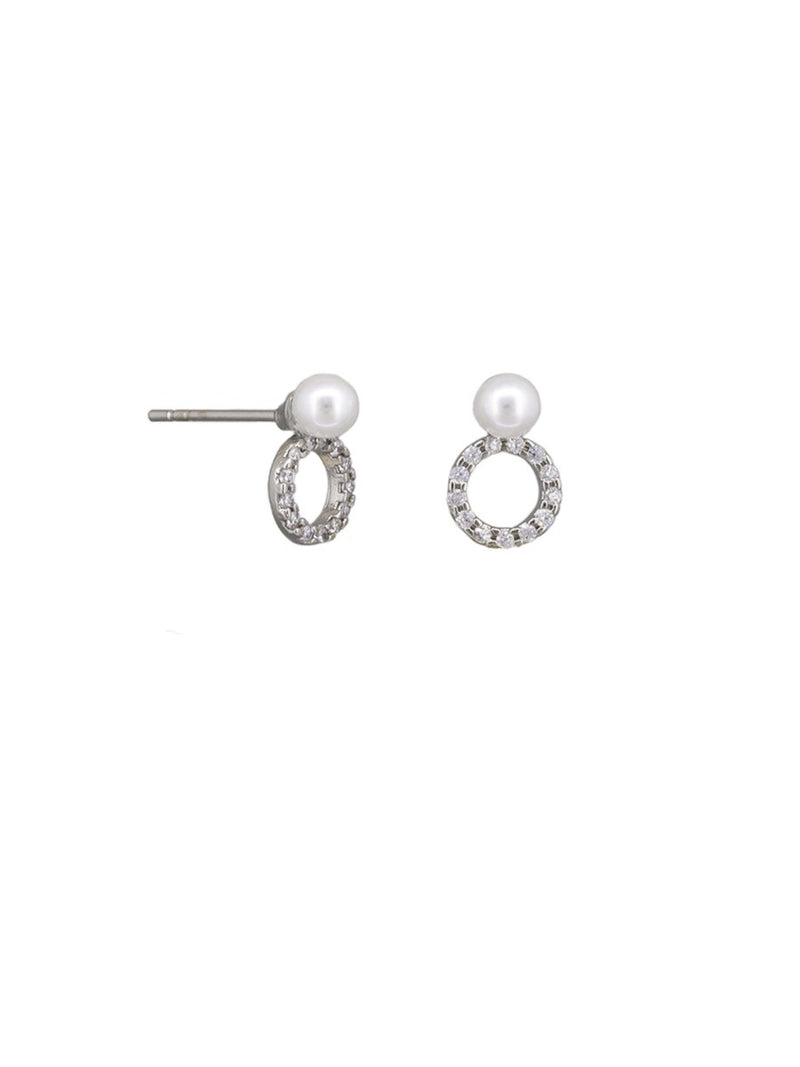 Silver and Crystal Earrings