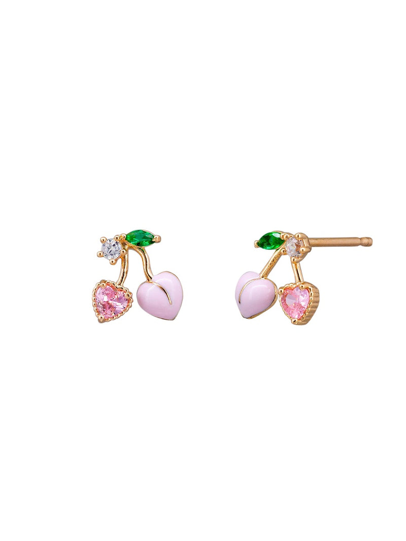 Pink Berry Studs