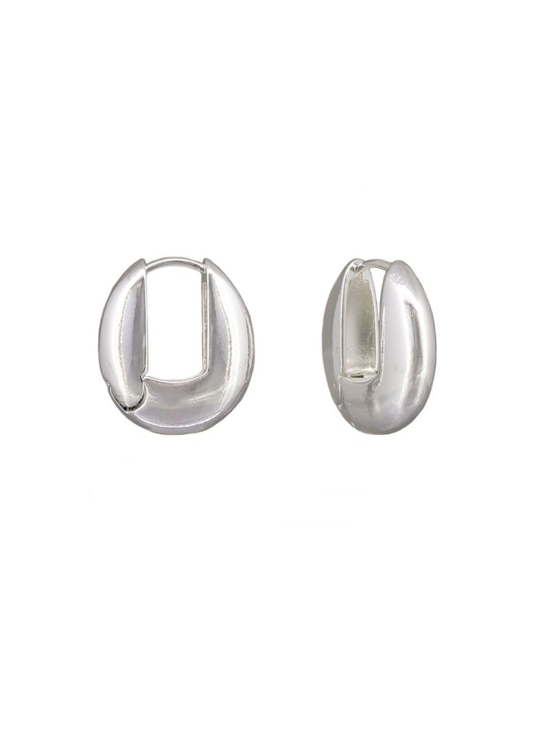 Silver Ellie Hoops