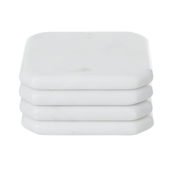 Square Marble Coasters - Set of 4