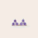 Birthstone Studs  - Silver