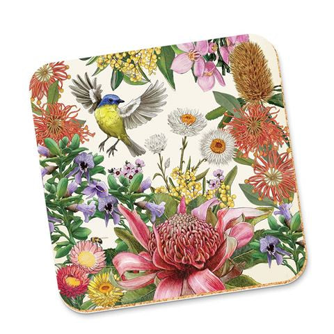Botanical Blooms Bird - Coaster
